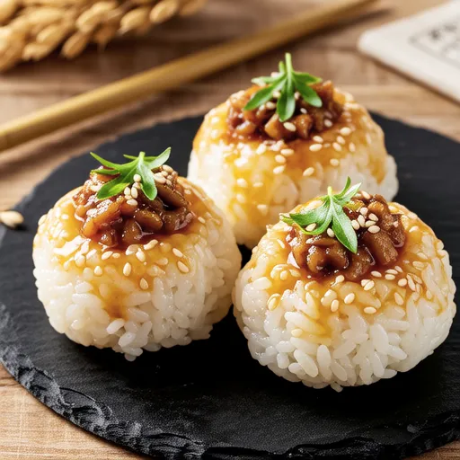 Sanma Sanga-yaki Style Onigiri