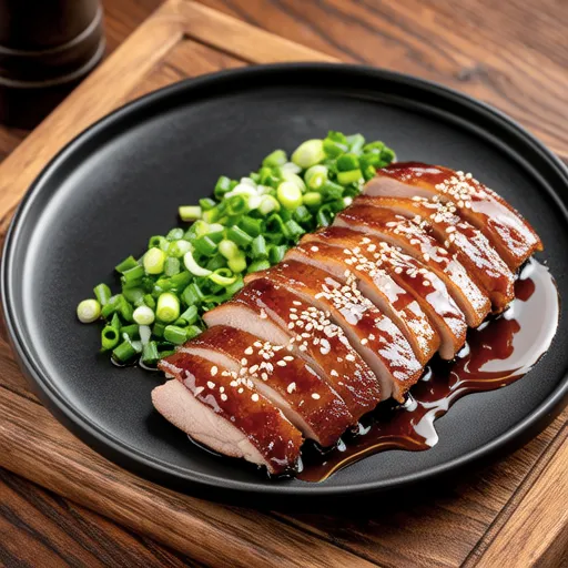 Smoked Duck with Green Onion Salad