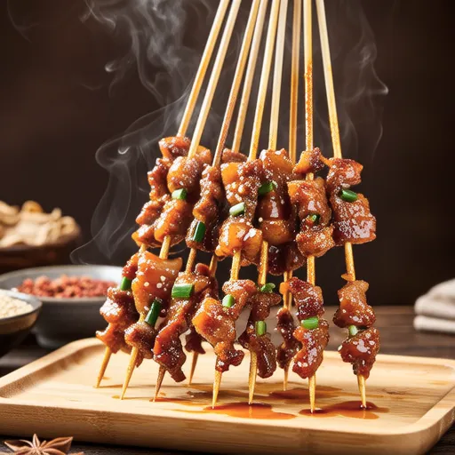 Negi Pork Belly Skewers
