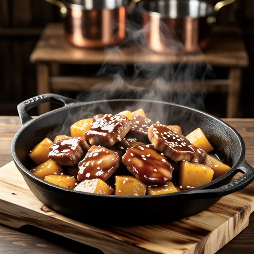 Teriyaki Pork and Taro
