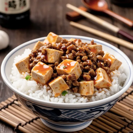 Spicy Mapo Tofu Rice Bowl