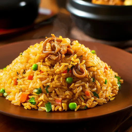 Arroz Frito con Kimchi y Atún