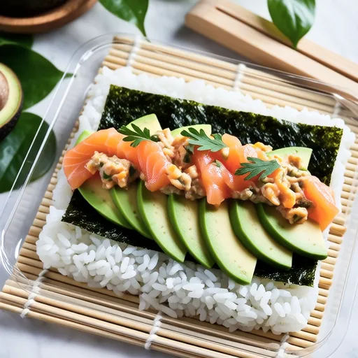 Avocado and Salmon Onigiri