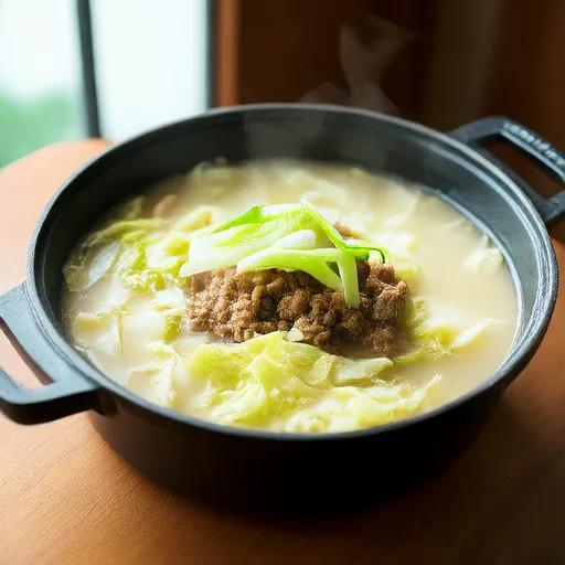 양배추와 다진 고기 수프