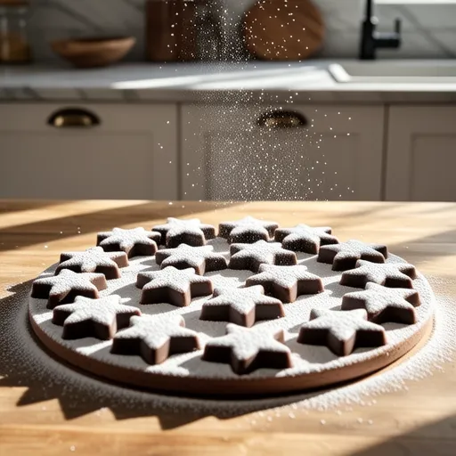 Star-shaped Chocolate Cookies