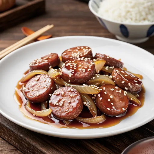 Stir-fried Onion and Sausage