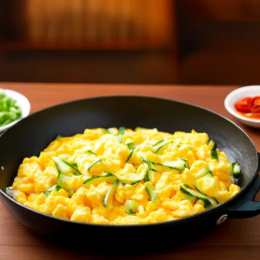 Omelette au maïs et aux œufs