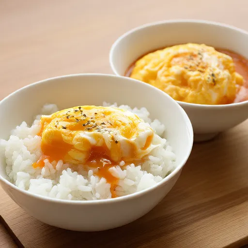 Паровые яйца с рисом