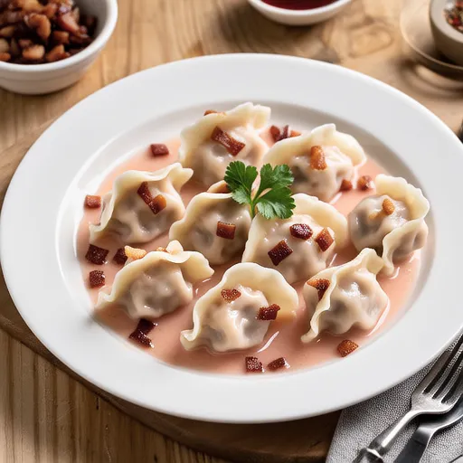 Rose Sauce Dumplings