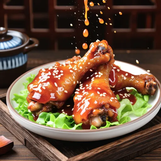 Chicken with Gochujang Scallion Sauce
