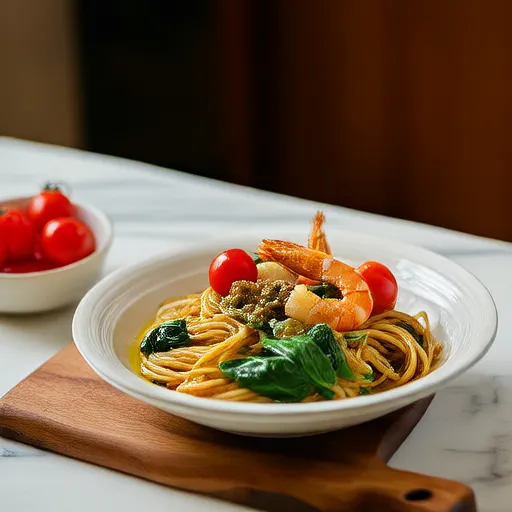Spinach Oil Pasta Recipe