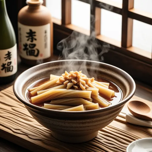 Basic Simmered Bamboo Shoots with Bonito Flakes