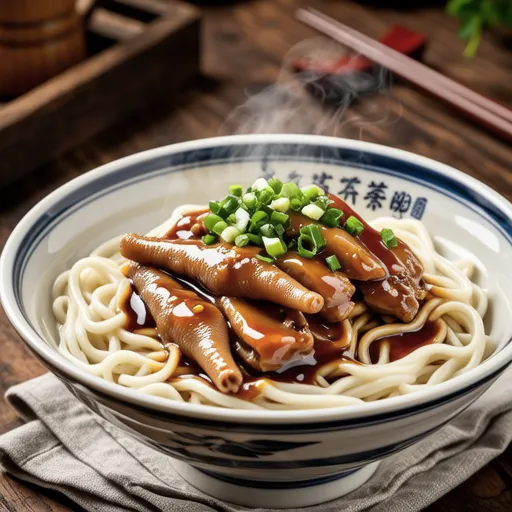 Chicken and Charred Scallion Udon with Thick Sauce