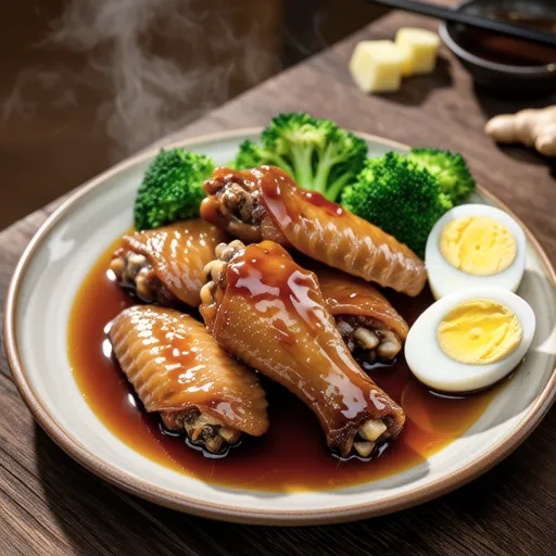 Braised Chicken Wings with Ume and Ponzu
