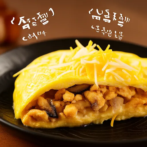 Chicken and Mushroom Omelette