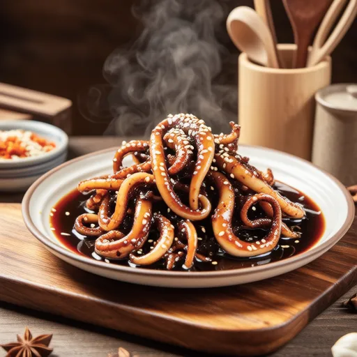 Sweet and Spicy Korean Dried Squid Stir-fry