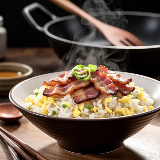 Garlic and Bacon Fried Rice