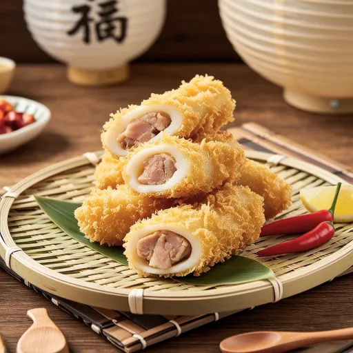 Rencon Hasami Age (Stuffed Lotus Root Tempura)