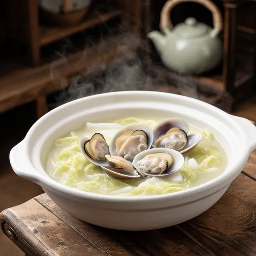 Shijimi and Cabbage Salt Butter Soup