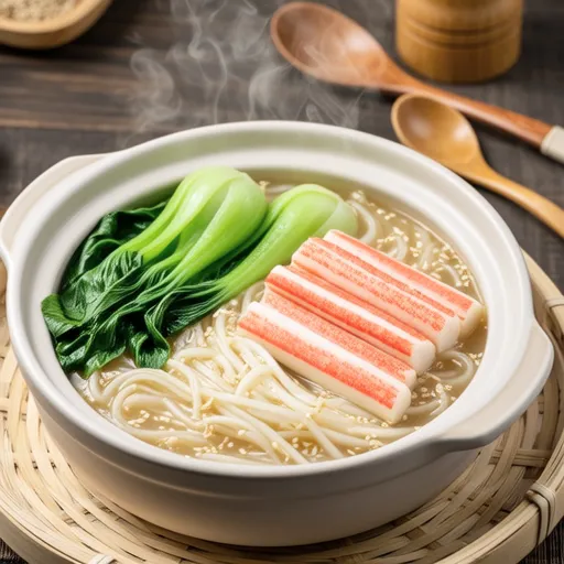 Bok Choy Crab Stick Soup