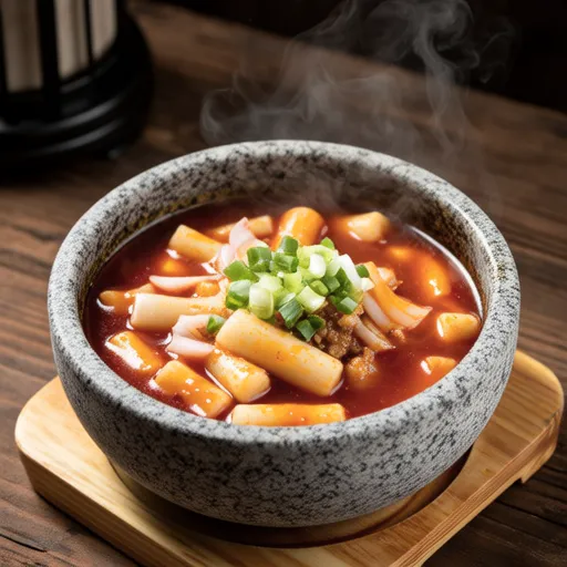 Korean Spicy Rice Cake Soup (Gukmul Tteokbokki)
