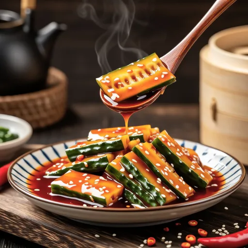 Chinese-style Cucumber Kimchi - Mala Huanggua