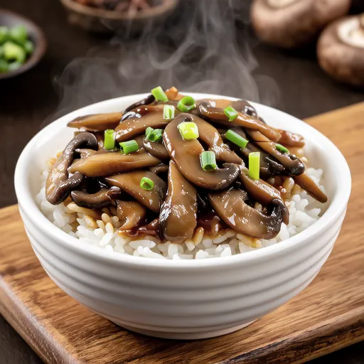 Enoki Mushroom Rice Bowl