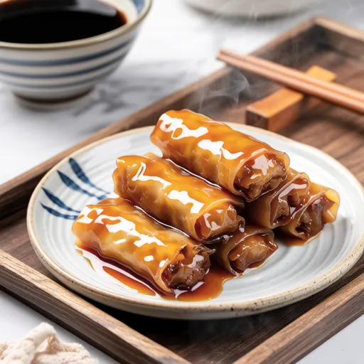 Sweet and Sour Simmered Inari Rolls