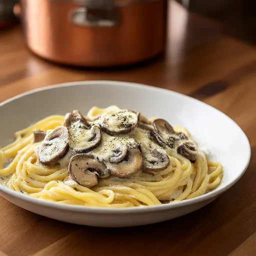 Quick Creamy Mushroom Pasta
