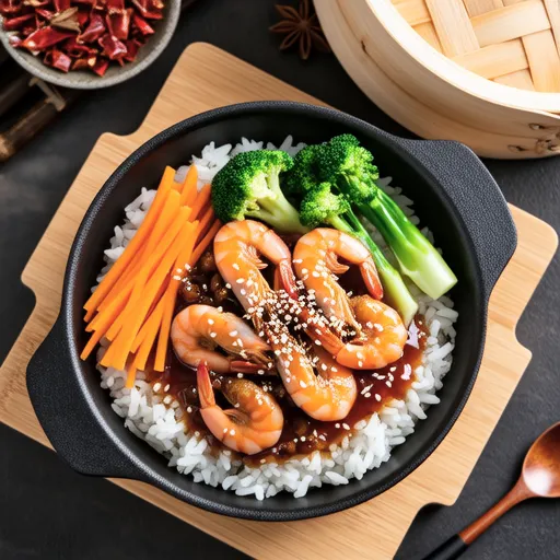 Spicy Shrimp Rice Bowl