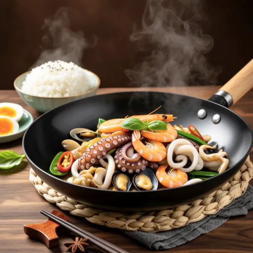 Seafood Gapao Rice