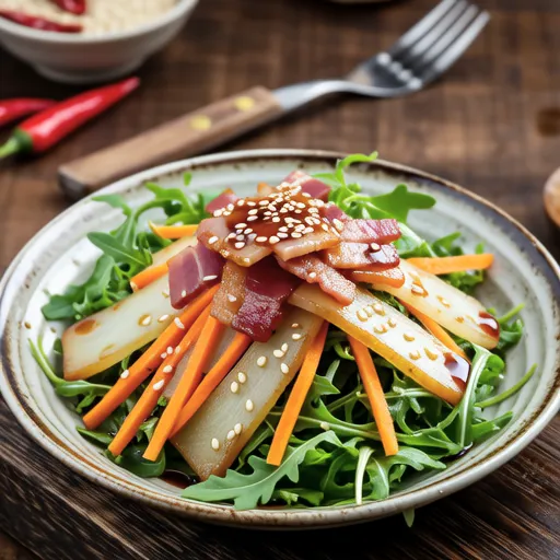 Kiriboshi Daikon and Arugula Salad