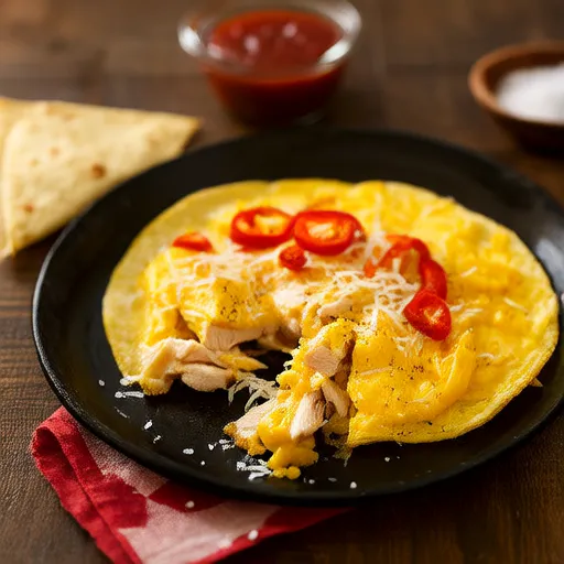 Omelete Mexicana de Frango