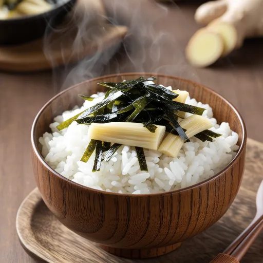 Bamboo Shoot and Wakame Mixed Rice