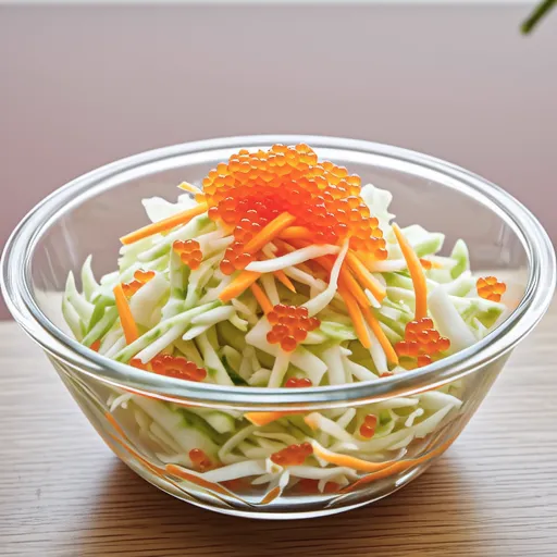 Cabbage and Pollock Roe Refreshing Salad