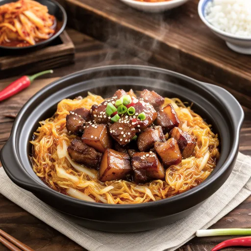 Steamed Pork Shoulder with Napa Cabbage