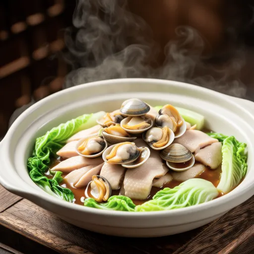 Cabbage and Clam Ginger Steamed Dish