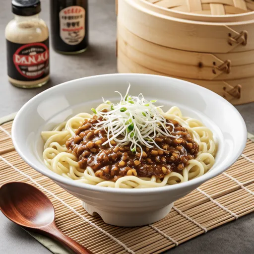 Mentaiko and Kaiware Mixed Udon