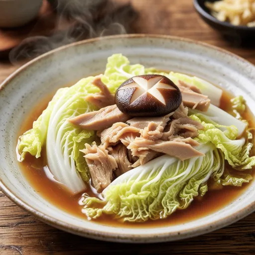 Cabbage and Tuna Miso Simmer