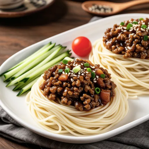 Jajangmyeon (Chinese-style noodles with meat sauce)