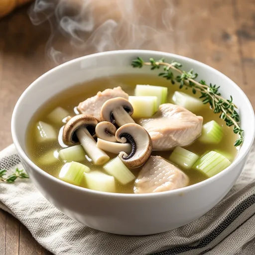 Chunky Vegetable and Chicken Consomme Soup