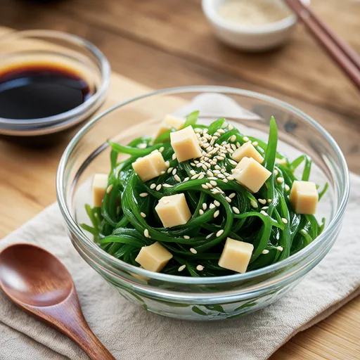 Komatsuna and Cheese Mustard Salad