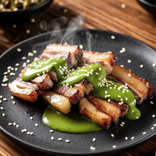 Pork and Eggplant with Mitsuba Oroshi