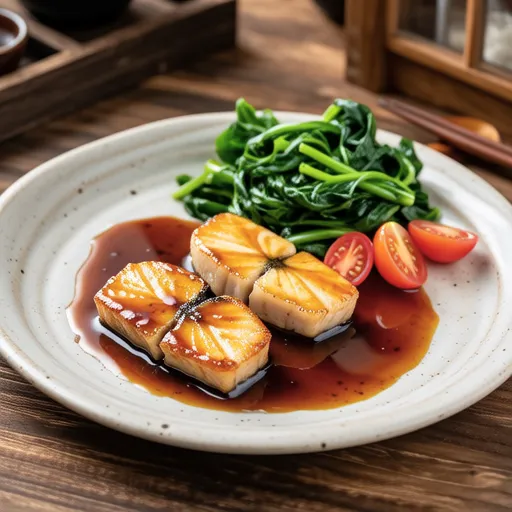 Kabosu Yellowtail with Garlic Butter Sauce