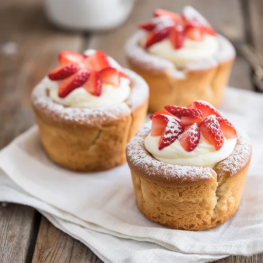 Strawberry Dessert with Bread