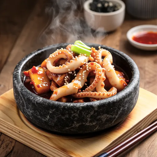 Spicy Stir-fried Squid with Miso
