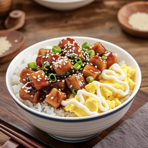 Spam Mayo Rice Bowl