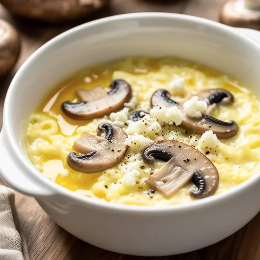 Eringi and Egg Consomme Soup
