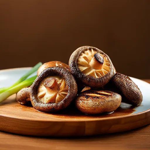 Sauteed Tea Enoki Mushrooms