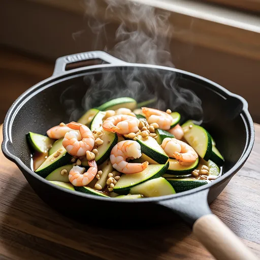 Shrimp and Zucchini Stir-fry